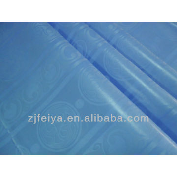 Hot Sale Sky Blue Cotton Damask Shadda Guinea Brocade Bazin Riche West African Garment Fabric 10 yards/bag